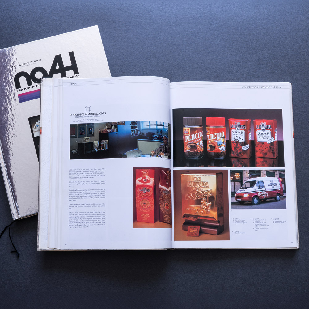 Capítulo dedicado a Conceptos & Motivaciones en el anuario internacional sobre branding y diseño, Noah.